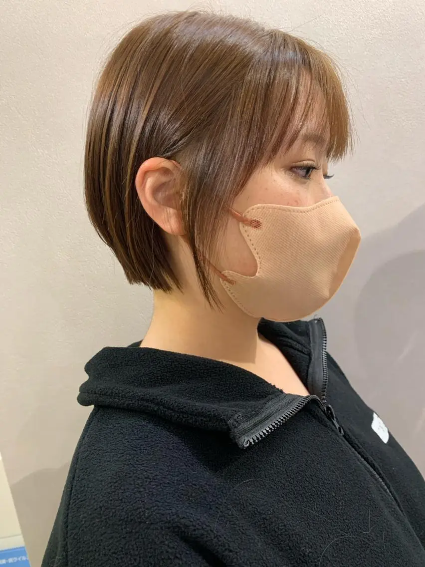 ショート カラー ショートボブ ボブ ショートヘア hubhair レイヤー/透明感のヘアスタイル