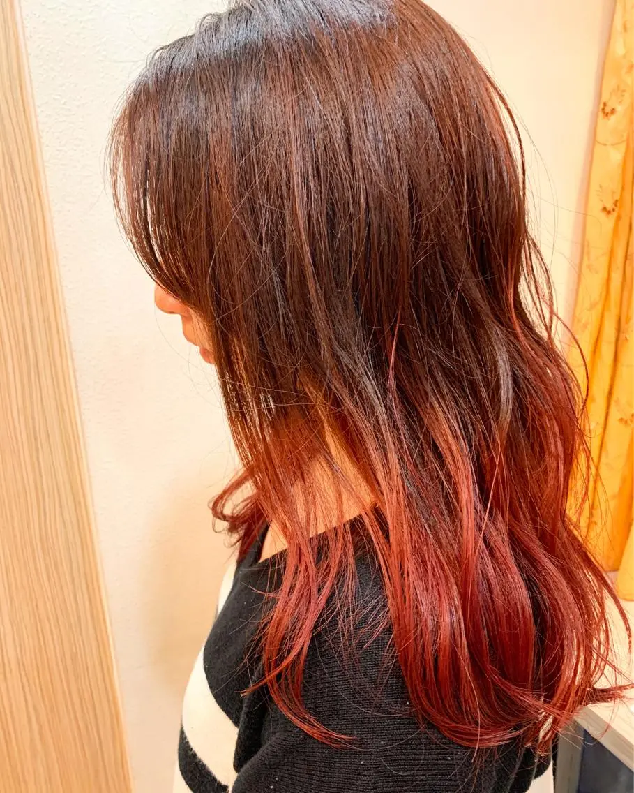 ロング カラー ヘアカラー トリートメント ヘアセット 🌸スタイリスト 山浦美恵のヘアスタイル