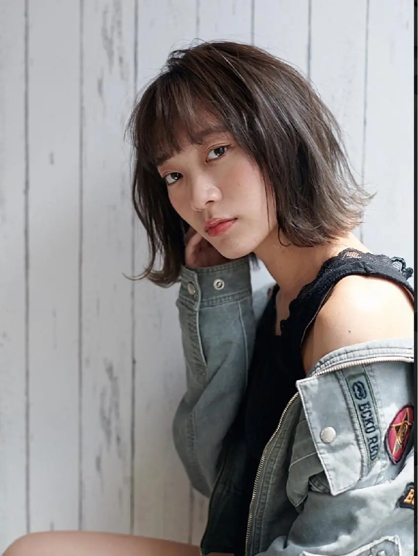 カラー グレージュ 【ニュアンスカラー・ 髪質改善】スズキカナのヘアスタイル