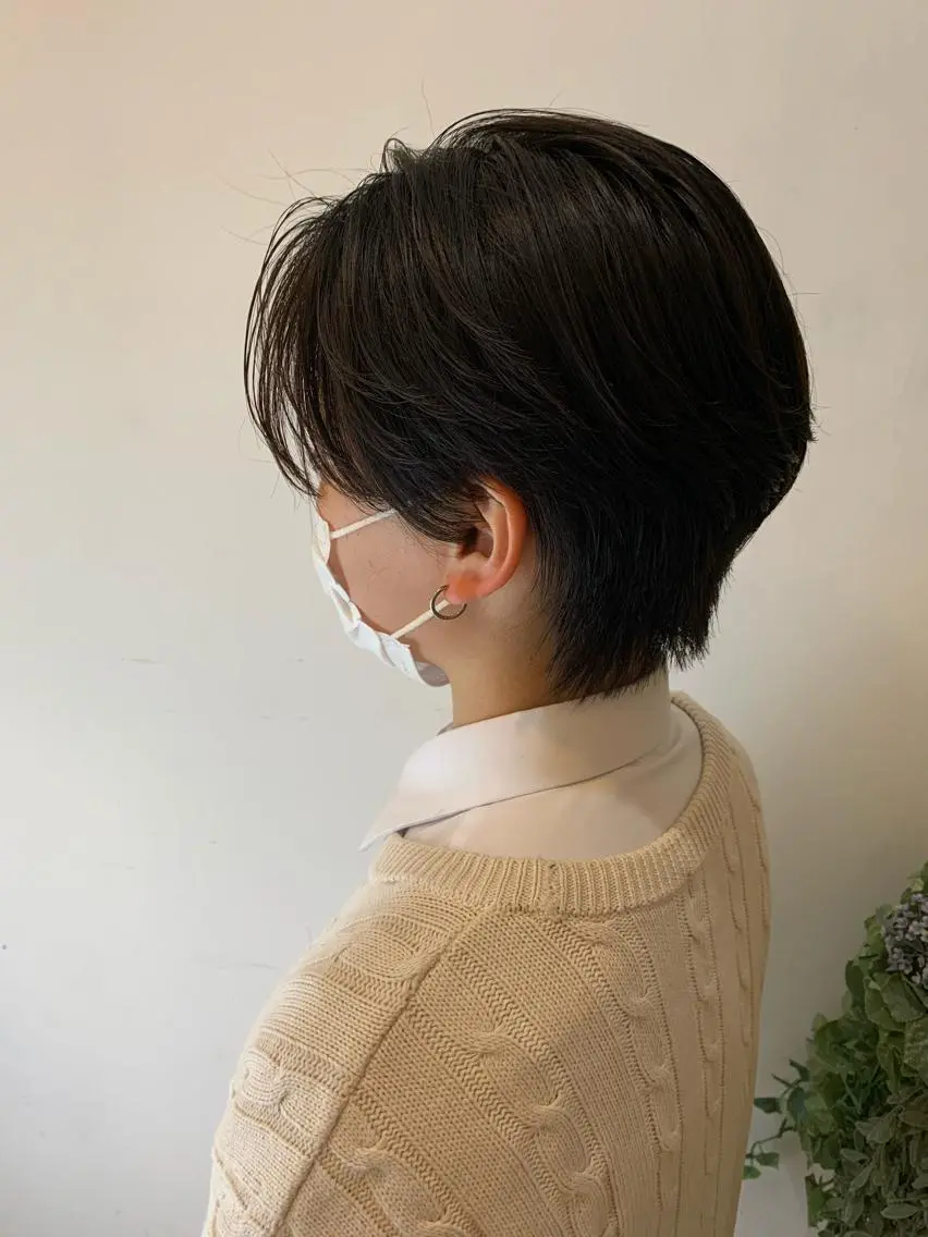 ショート カット 似合わせカットカラー ♡佐藤捺美のヘアスタイル
