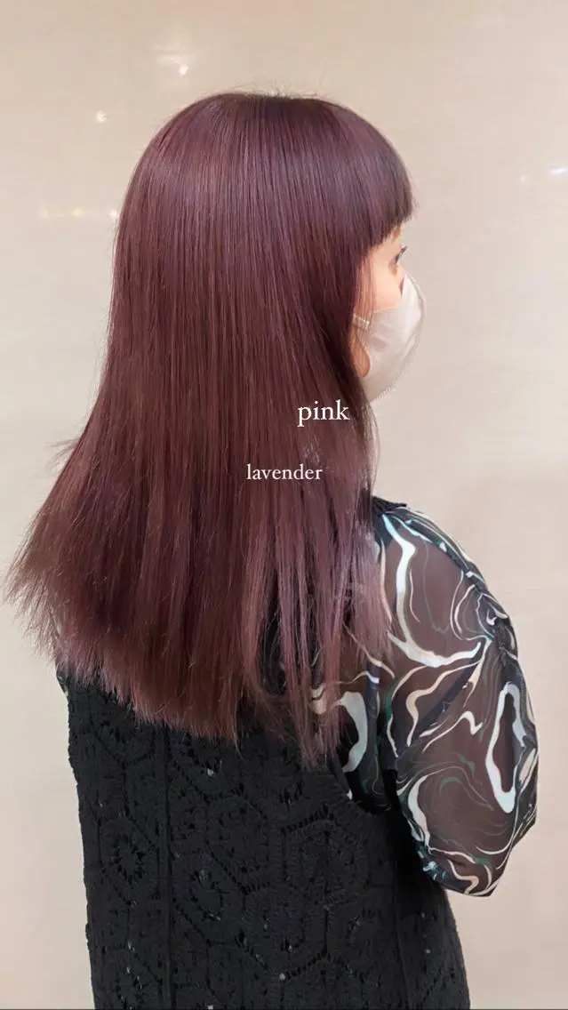 ロング カラー 塩澤 榛奈のヘアスタイル