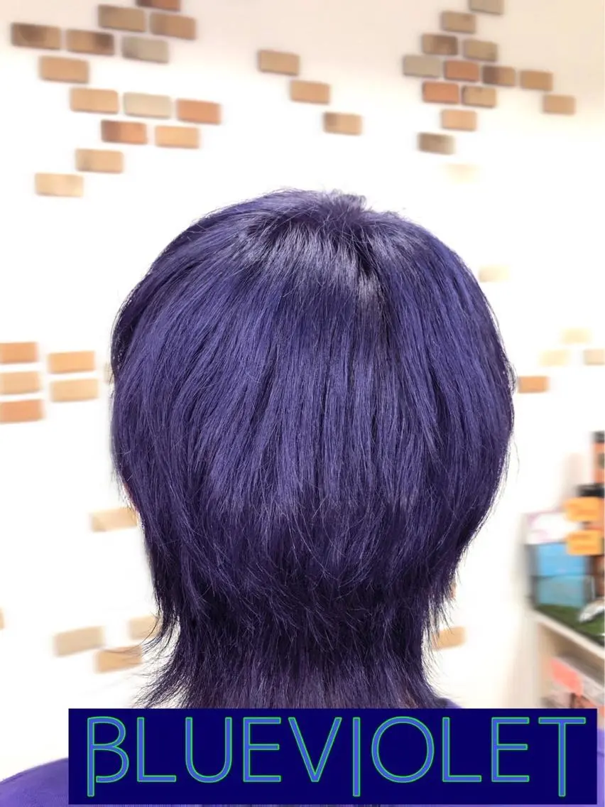 ショート カラー メンズ ヘアカラー soin by poshのヘアスタイル