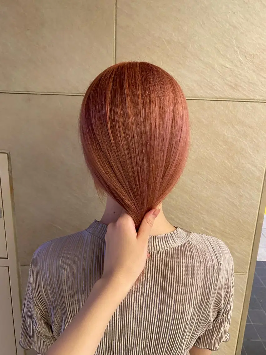 セミロング カット ヘアカラー トリートメント 村田 灯のヘアスタイル
