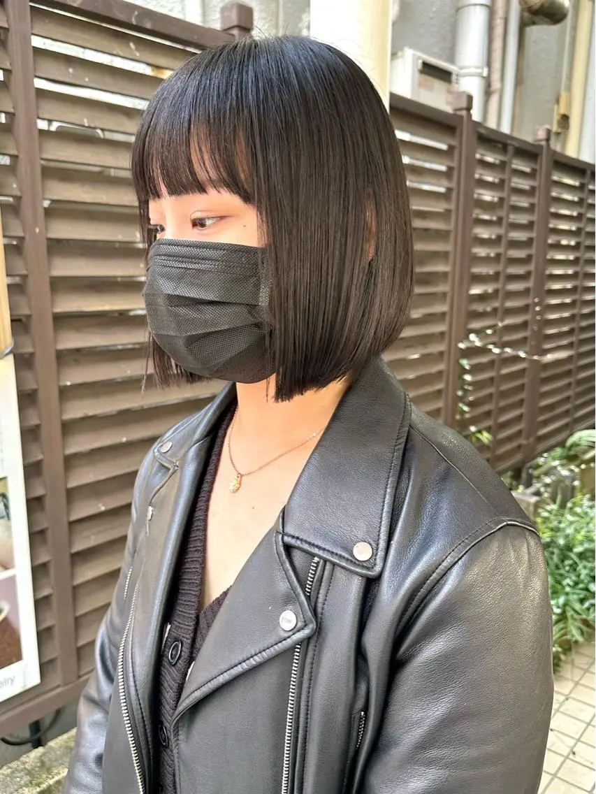 ショート カット 縮毛矯正 トリートメント 髪質改善 縮毛矯正/ レイヤー/銀座/本木のヘアスタイル