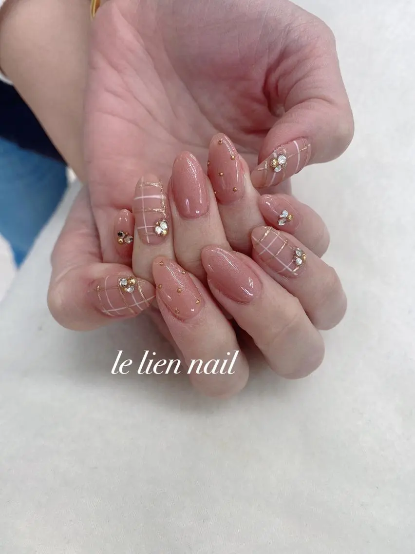 ネイル マットネイル ミラーネイル 冬ネイル le lien nailのネイルデザイン