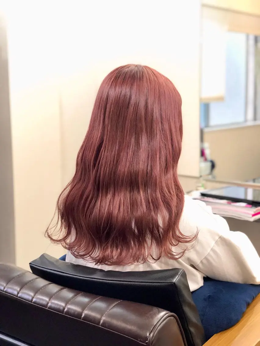 ロング カラー ピンクカラー ヘアカラー トリートメント 後藤 ユウキ/髪質改善🫧のヘアスタイル