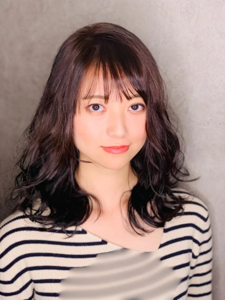 ミディアム カット ヘアカラー トリートメント siki. 石渡のヘアスタイル