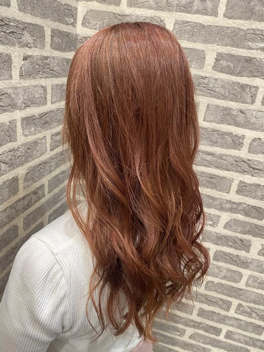 カラー ベージュカラー ピンクカラー ピンクベージュ EARTH岩槻店 azusaのヘアスタイル