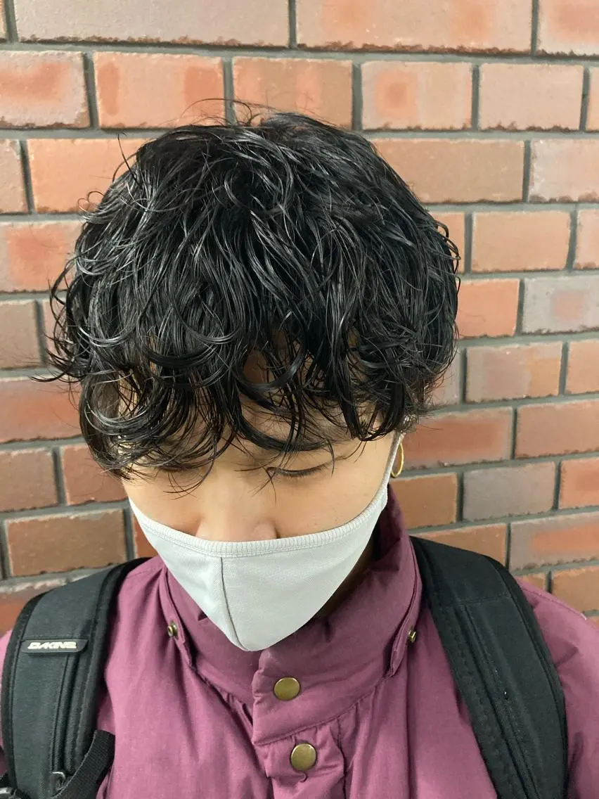 ショート パーマ メンズ メンズパーマ メンズ専門💈中島 太一💈のヘアスタイル