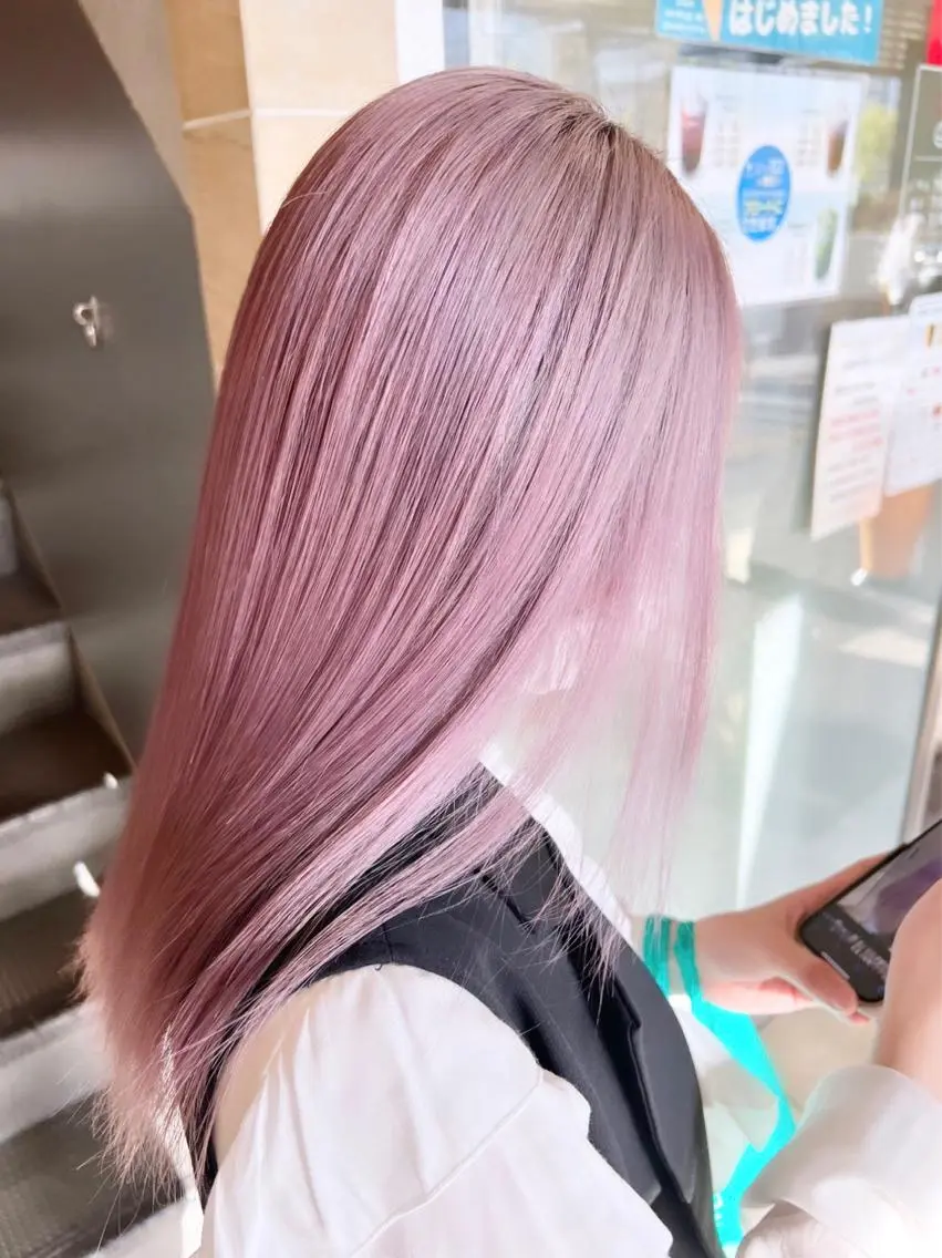 セミロング カット ヘアカラー トリートメント ヘアセット CARAT堺東 Aujua認定サロンのヘアスタイル