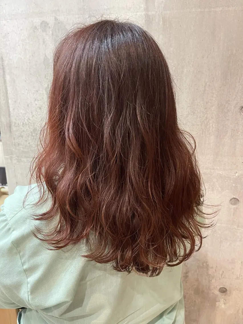 カラー ブラウンカラー ピンクカラー art-Lago 宮司のヘアスタイル