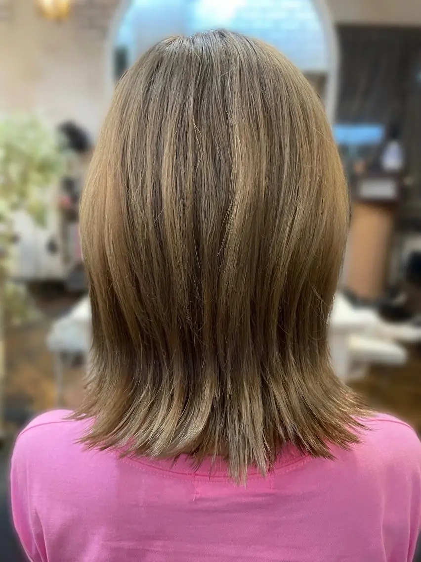 ミディアム カラー ヘアカラー 💎ブリーチ💎 カラー💎okadaのヘアスタイル