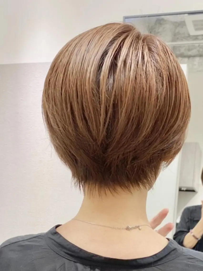 ショート カラー ショートボブ アディクシーカラー ボブ ショートヘア カット トリートメント ﾒﾝｽﾞ＆ｼｮｰﾄ LEA山村真史のヘアスタイル