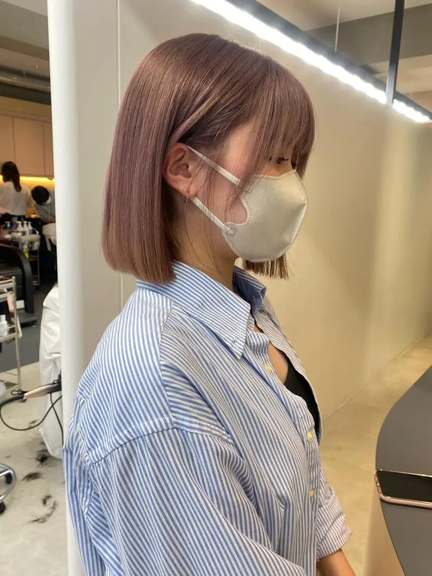 ミディアム カラー うる艶ヘア♡韓国好き 透明感　shotaのヘアスタイル