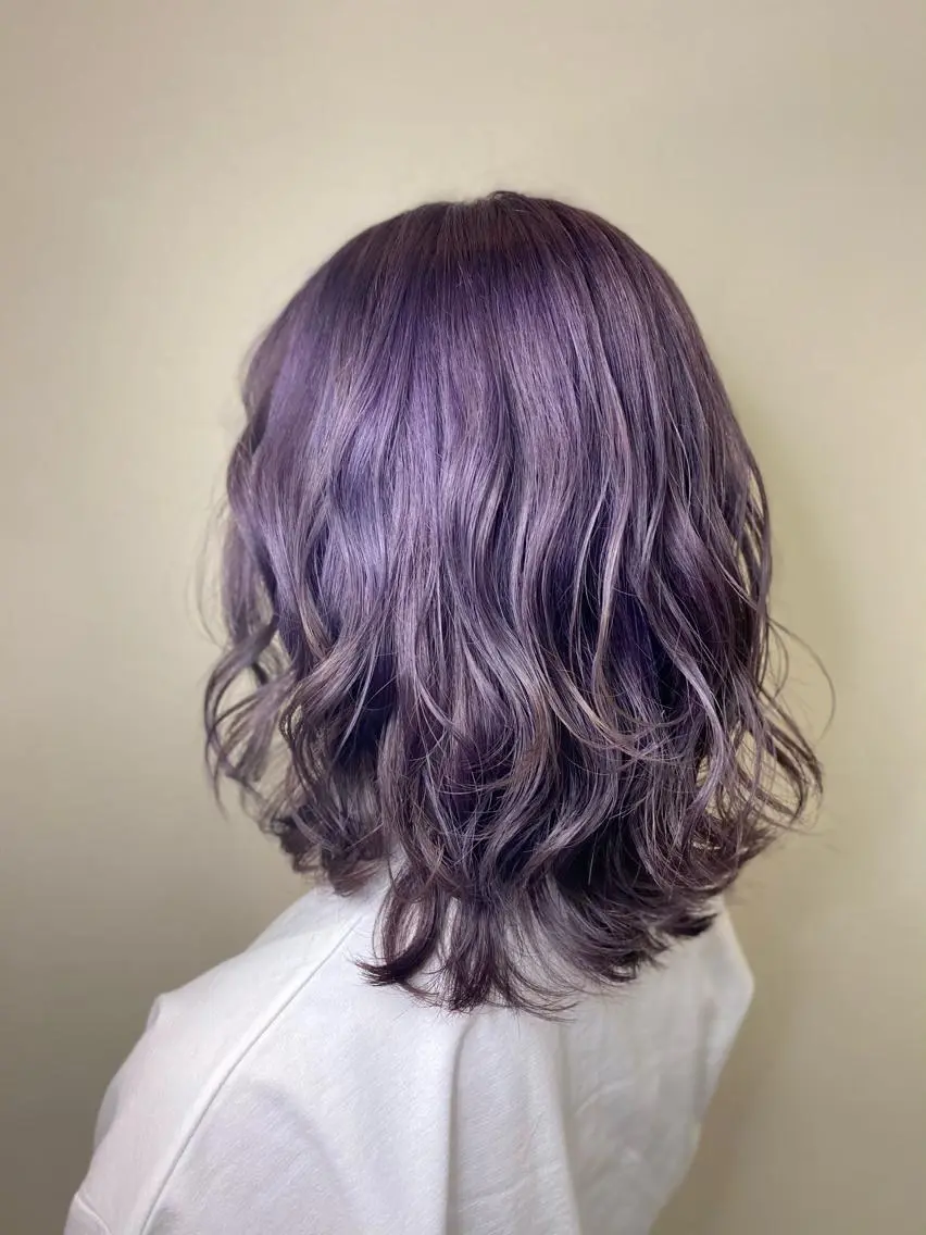 ミディアム ヘアカラー ゆぴ☾‪/推しカラー /ハイトーンのヘアスタイル