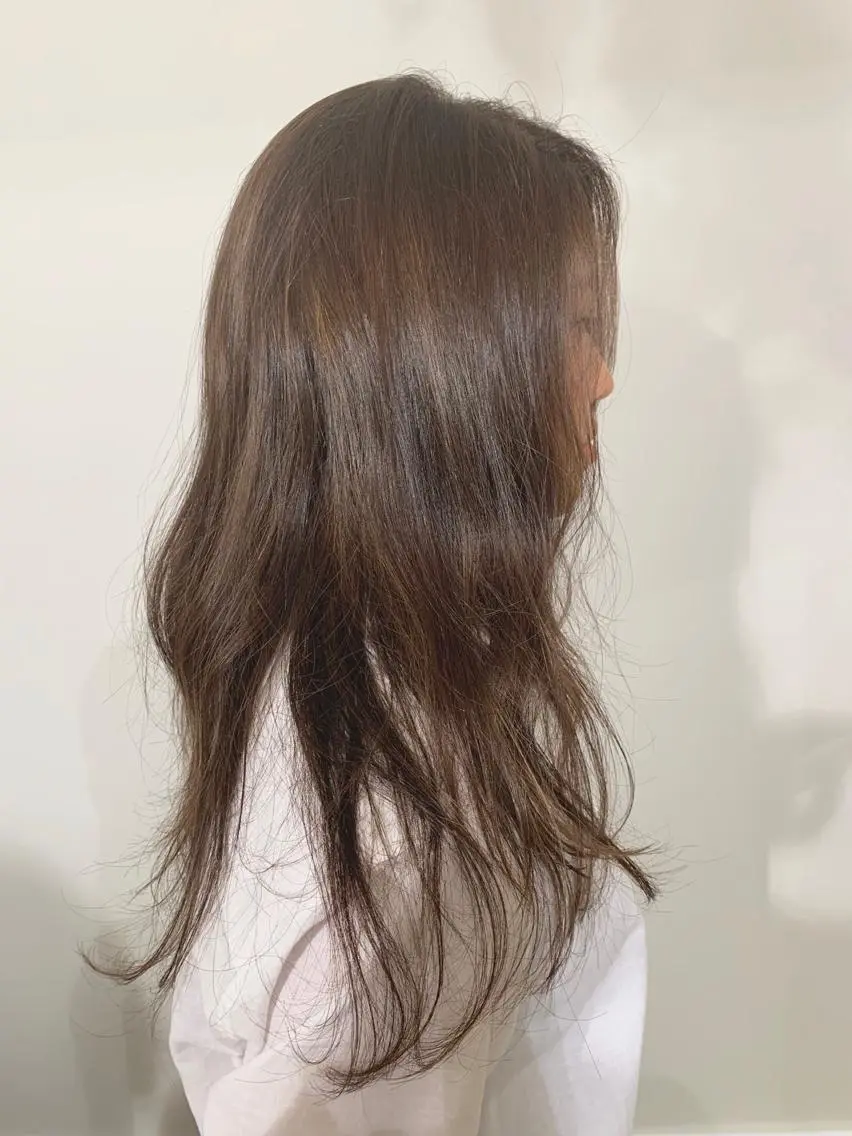 ロング カラー パーマ ヘアアレンジ 加藤 綾華のヘアスタイル