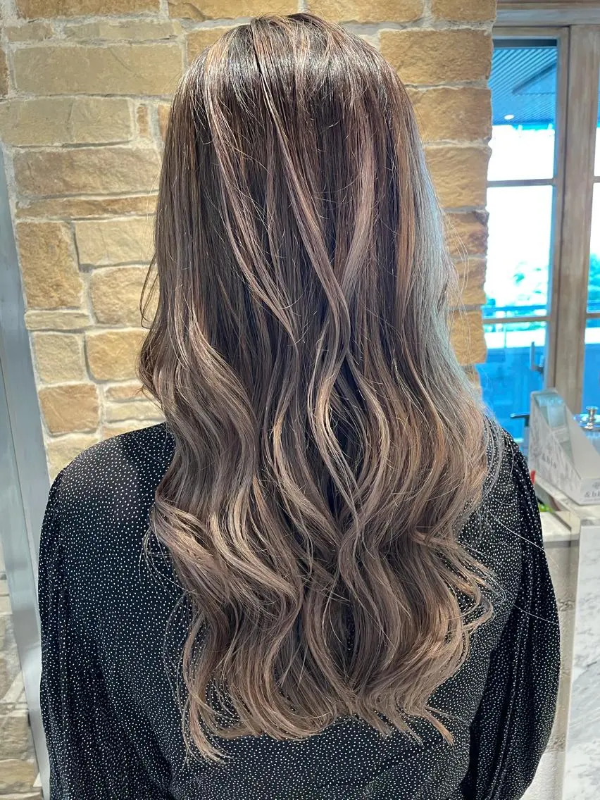 セミロング カラー カット ヘアカラー トリートメント 💗大人艶×髪質改善 カラー💗AYAKIのヘアスタイル