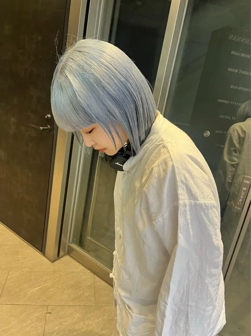ミディアム カラー メンズ清潔感のプロ 💈メンズパーマ藤田のヘアスタイル