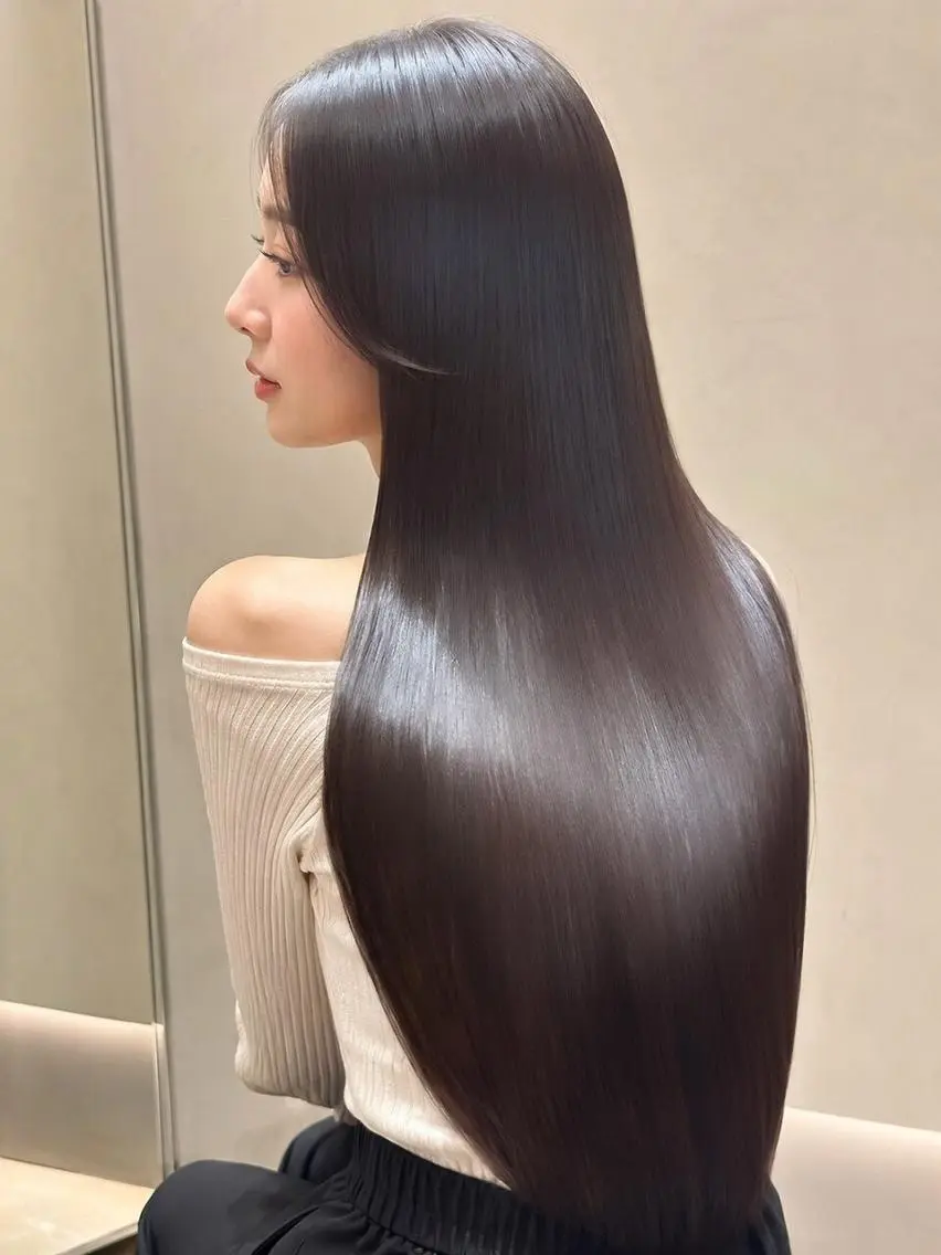 ロング カラー ケアカラー 髪質改善 似合わせカット 縮毛矯正 トリートメント マキウチ/髪質改善/ お悩み解決/似合わせのヘアスタイル