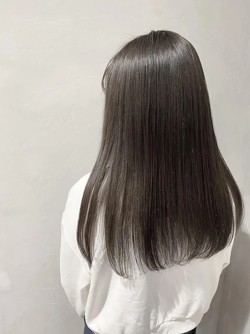 カラー セミロング ベージュカラー ANGELICA 近鉄奈良店のヘアスタイル