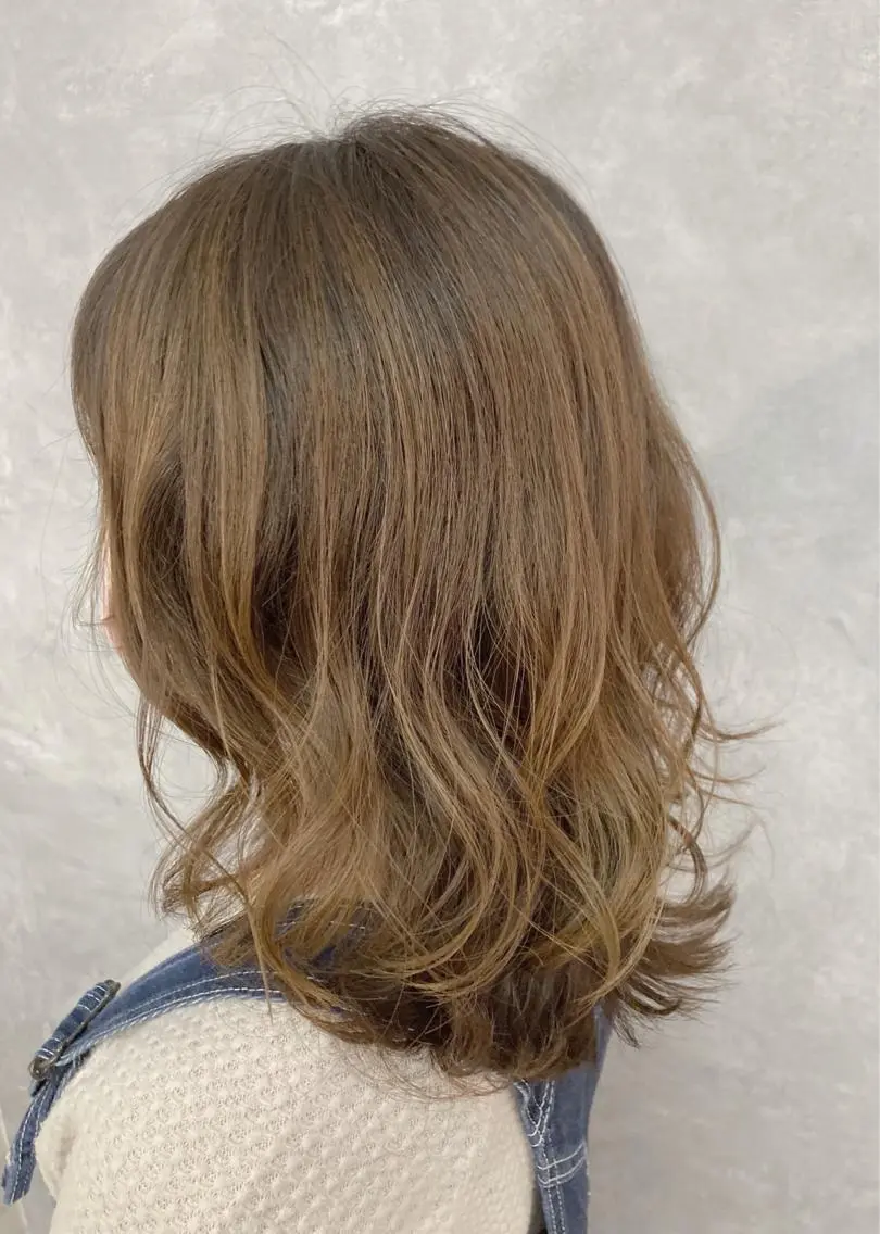 ミディアム カラー カット ヘアカラー トリートメント 五月女 隼人のヘアスタイル