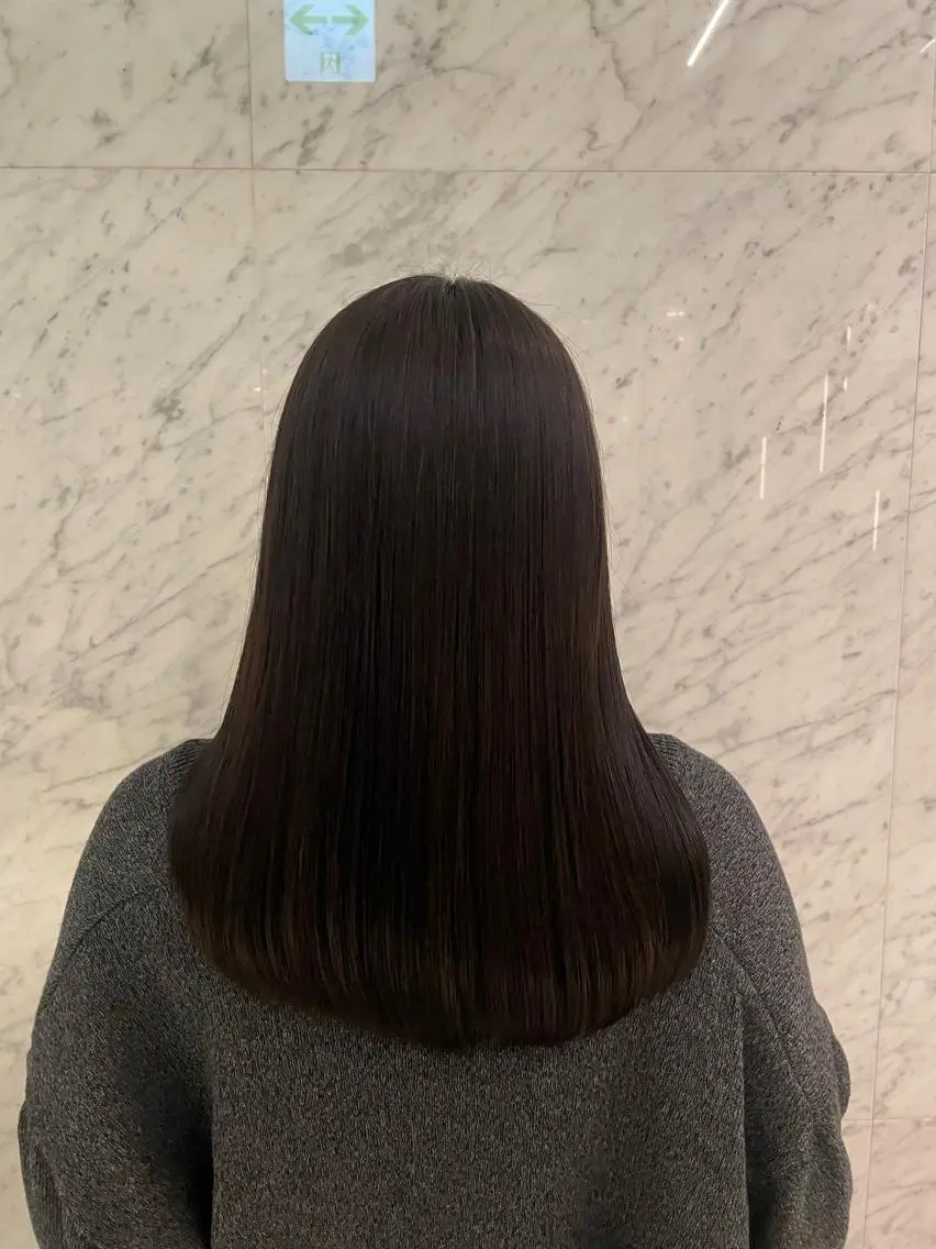 ミディアム カラー トリートメント 豊中/髪質改善/ レイヤーカットミヅキのヘアスタイル
