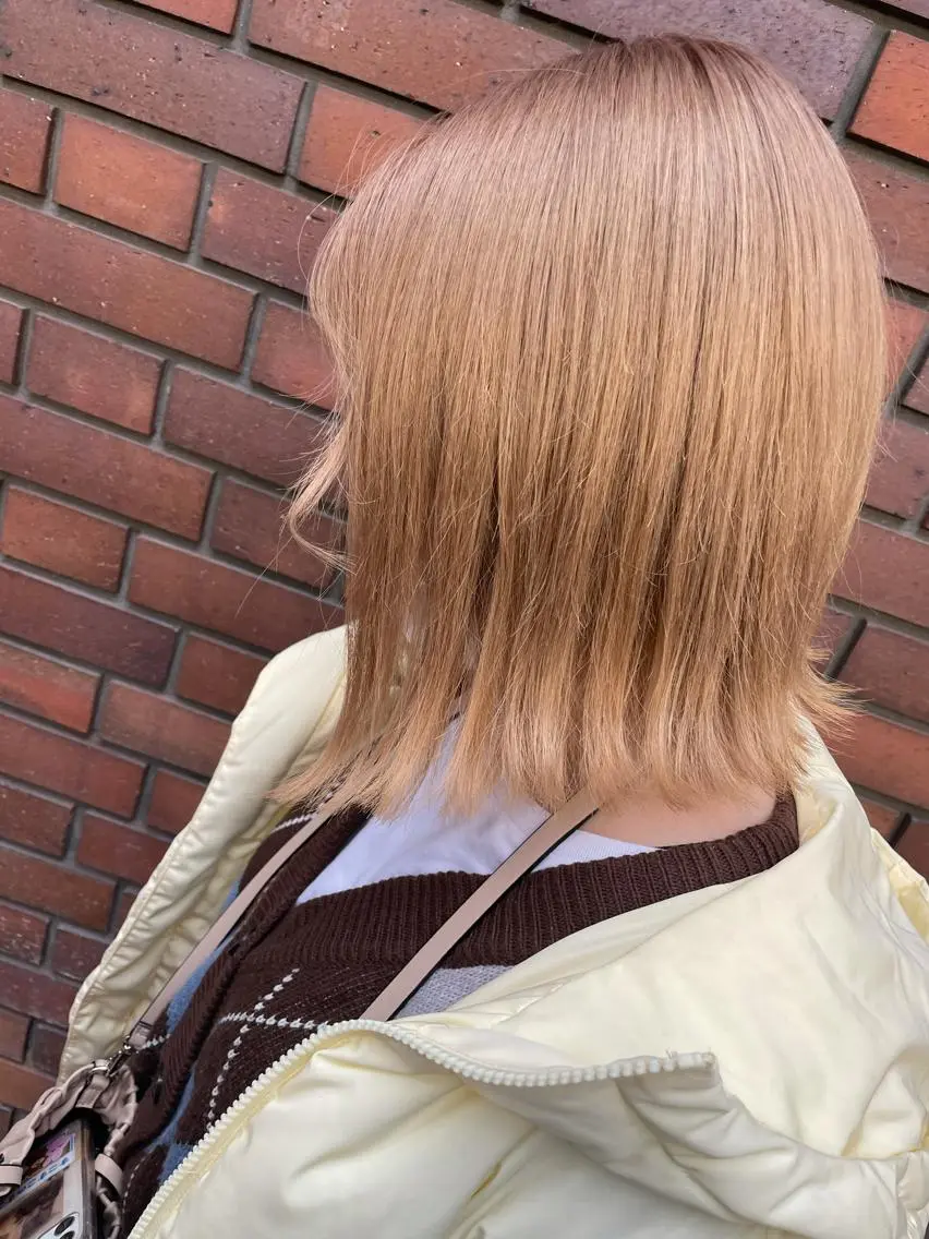 ミディアム 切りっぱなしボブ ボブ 大泉 美久のヘアスタイル