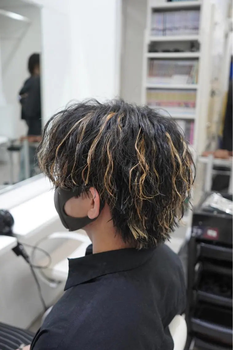カラー パーマ メンズ カット ヘアカラー パーマ 町田No.1パーマ 特化✂︎小杉澪生のヘアスタイル