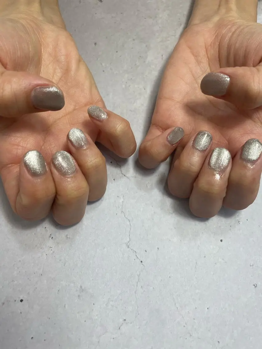 ネイル シルバー liln nail /NATSUMIのネイルデザイン