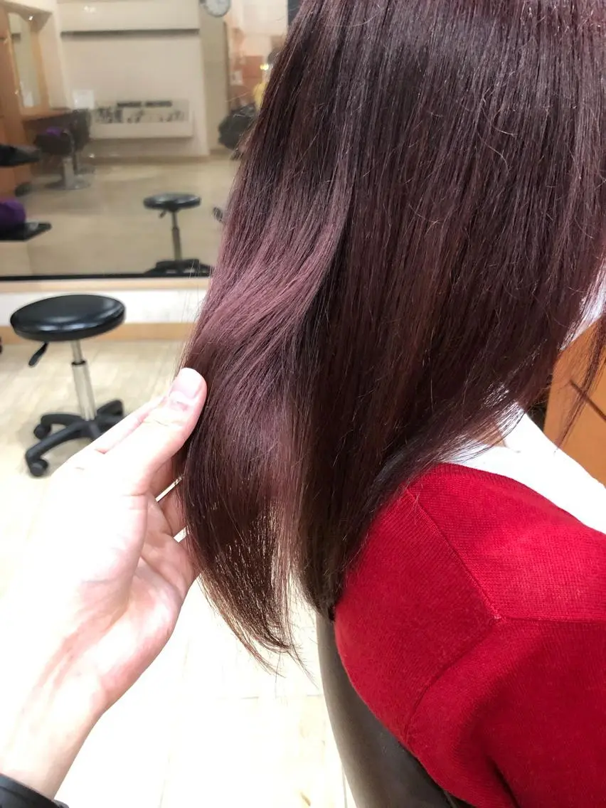 ミディアム カラー ブリーチ ピンクカラー バイオレットカラー 仕上がり満足度 No.1池田篤史のヘアスタイル