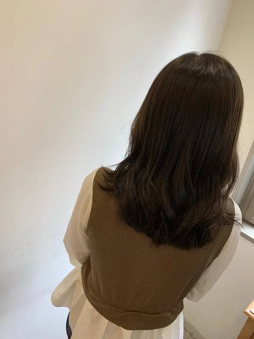 セミロング カラー 縮毛矯正×髪質改善 小笠原大樹のヘアスタイル