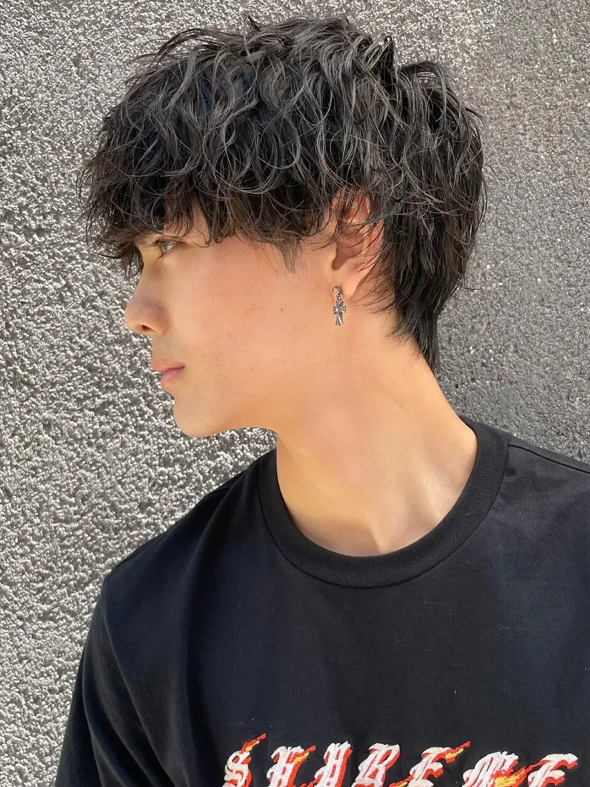 パーマ メンズ *天神モデル募集🪞 トレンド透明感カラーのヘアスタイル
