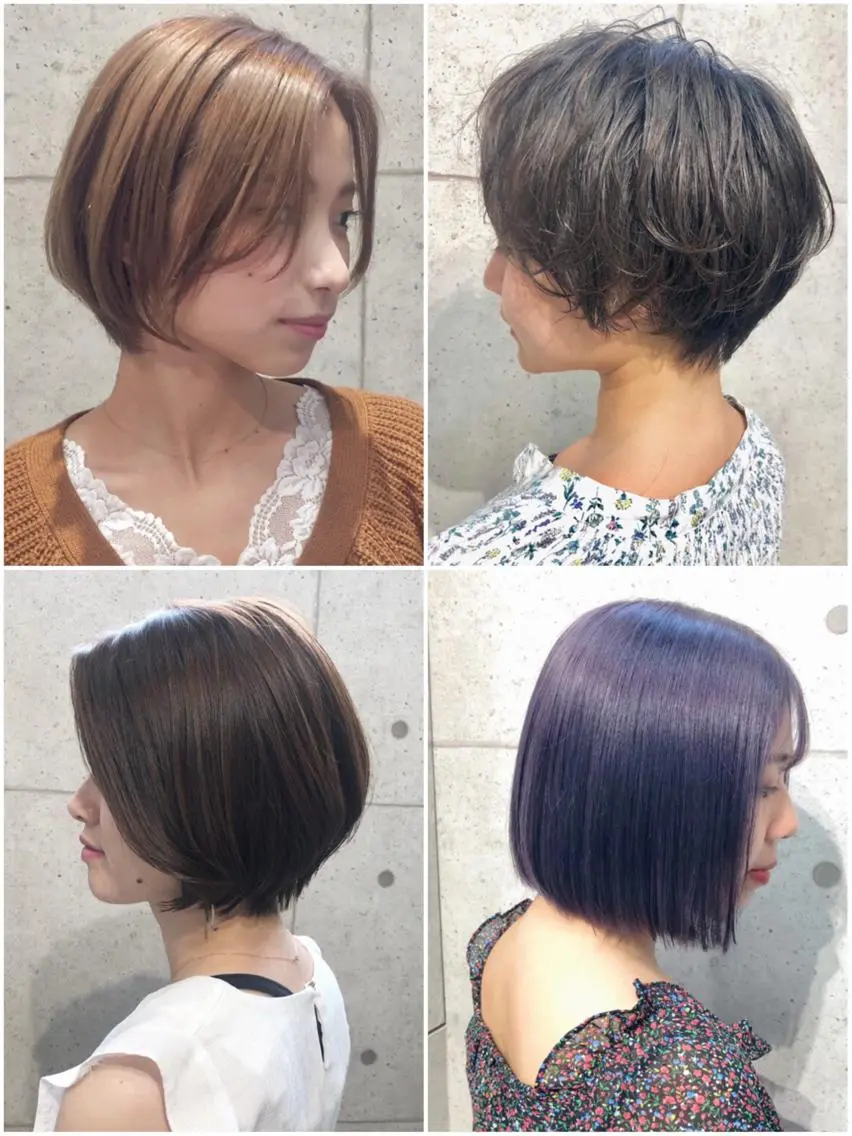 ショート カット 白髪ぼかし🌈 Ayakoのヘアスタイル