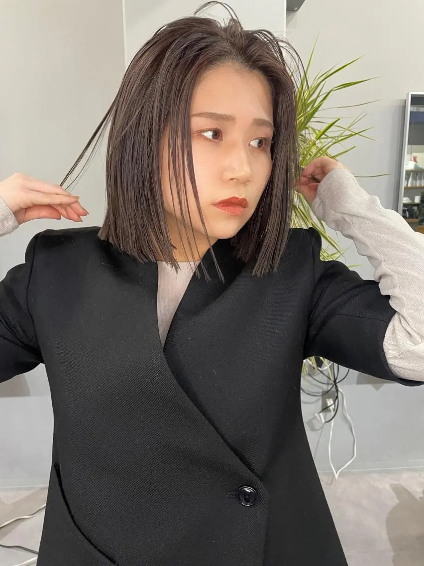 ショート カラー ヘアカラー 倉辻 香奈子のヘアスタイル