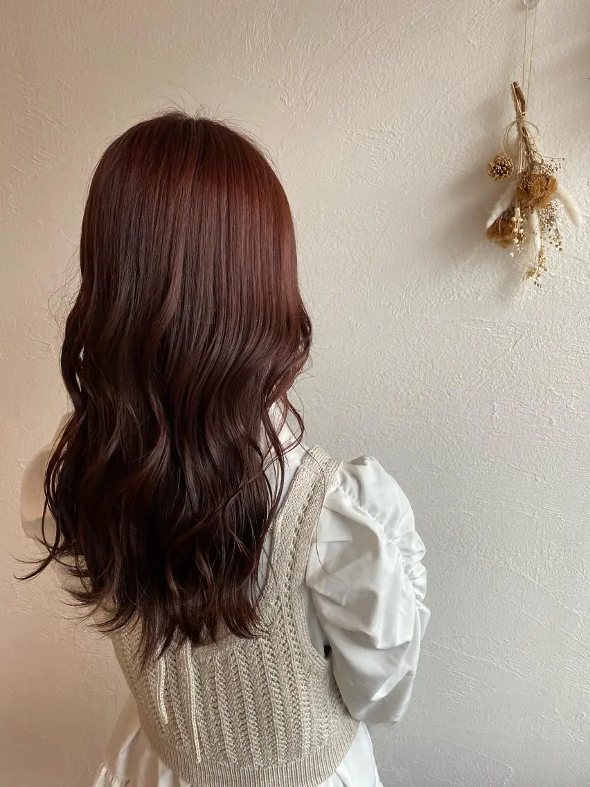 セミロング カット ヘアカラー トリートメント トップスタイリスト 🧸中島梨穂🧸のヘアスタイル