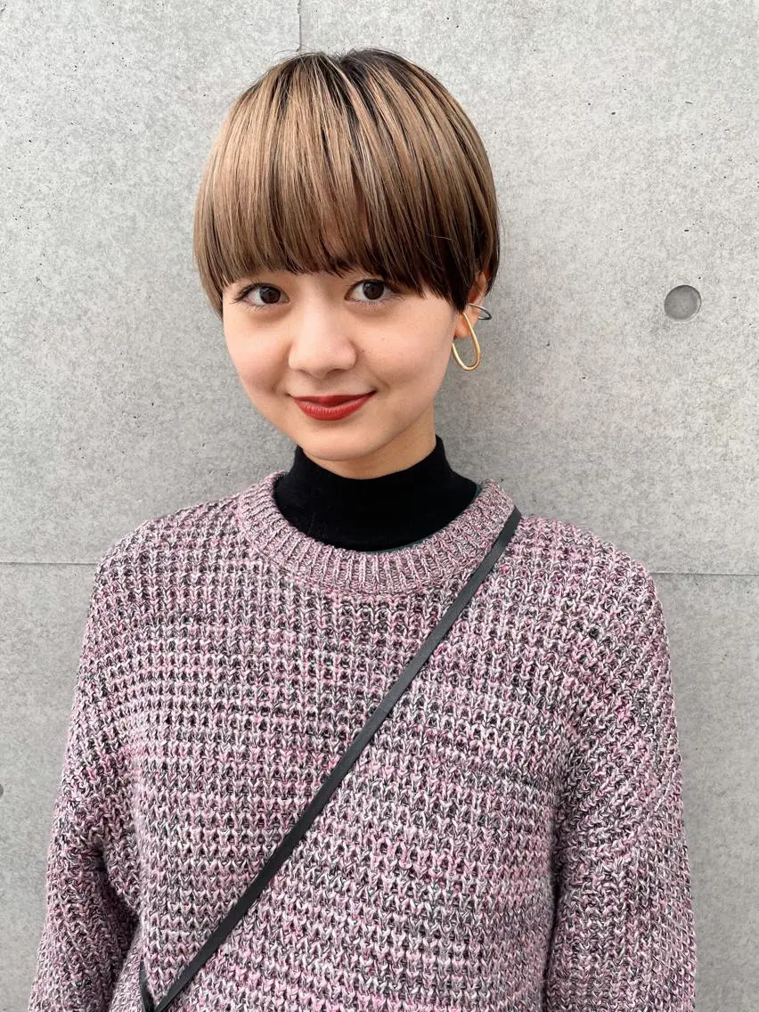 ショート カラー カット ヘアカラー トリートメント ヘアセット センスをお届けします 大谷将生infpのヘアスタイル