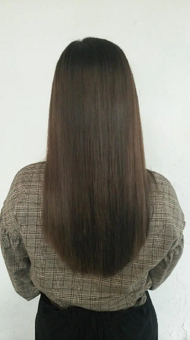 ロング カラー ベージュカラー こだしま   みなのヘアスタイル