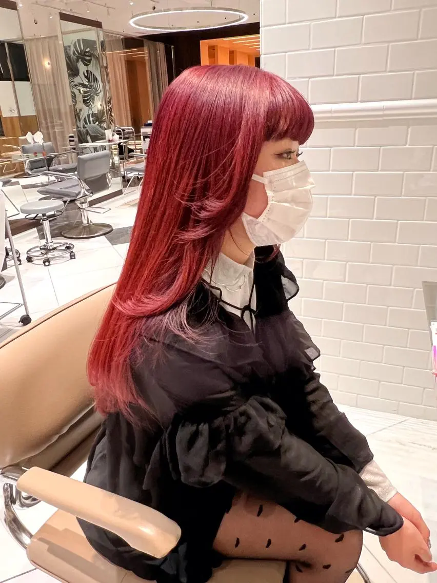 ロング カラー ブリーチ ケアブリーチ トリートメント ♡ KANON ♡のヘアスタイル