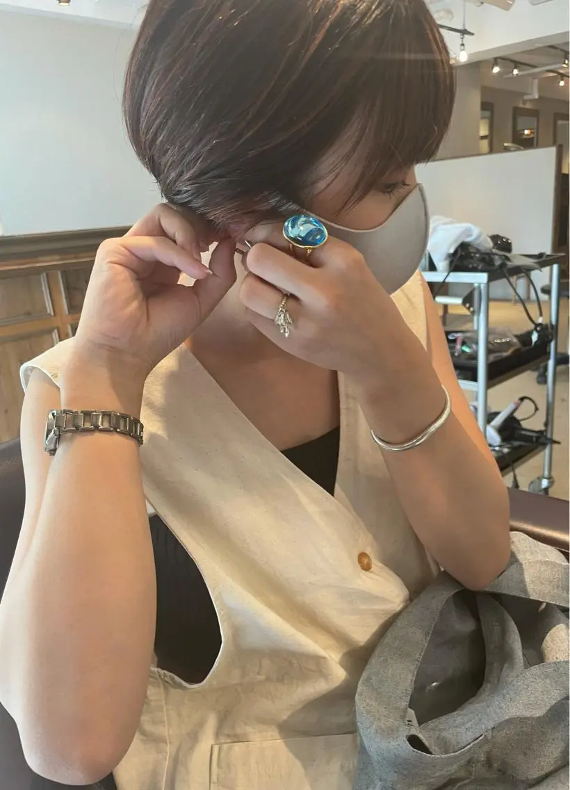 ショート カット トリートメント minatsu 東京の技術を京都でのヘアスタイル
