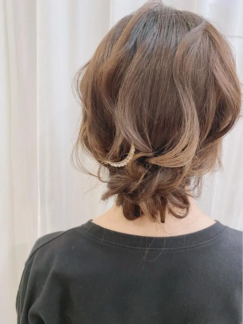 セミロング ヘアアレンジ 大阪/ヘアアレンジ /似合わせset💐のヘアスタイル