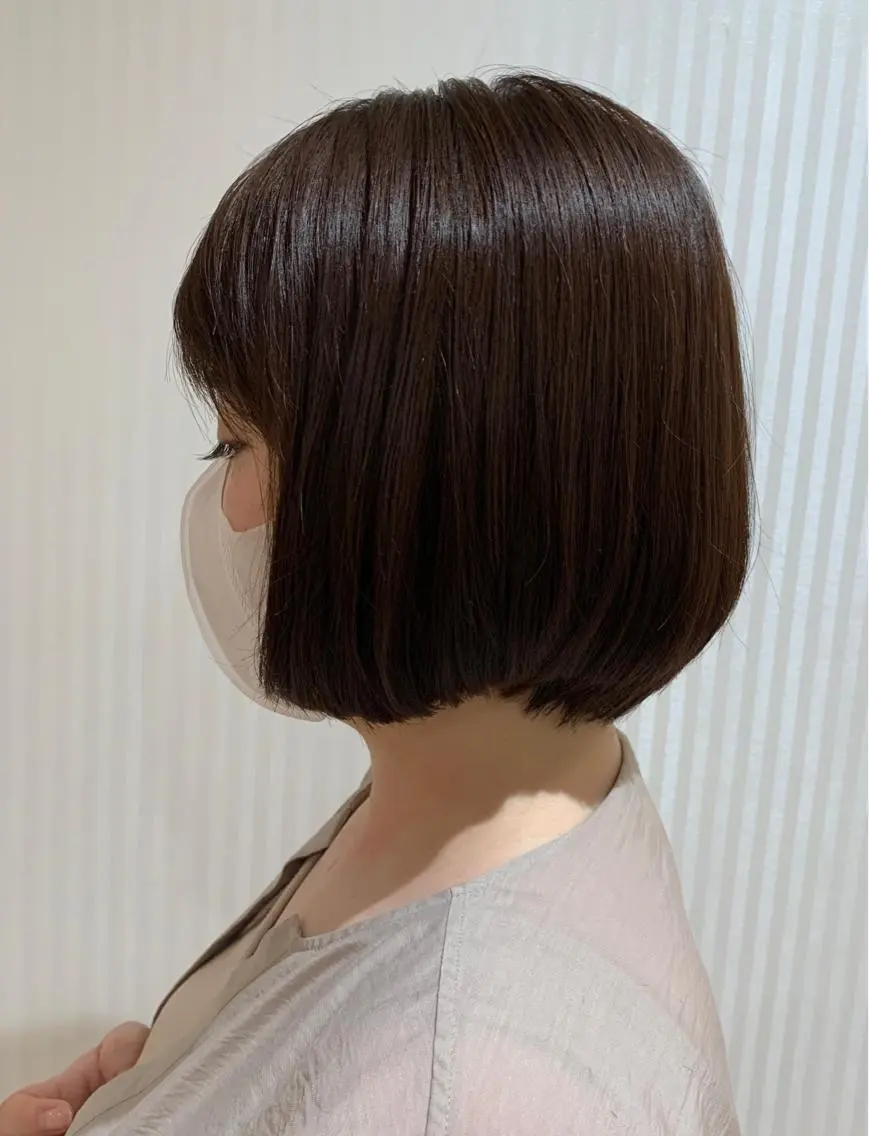 ショート 縮毛矯正 藤森 希美のヘアスタイル