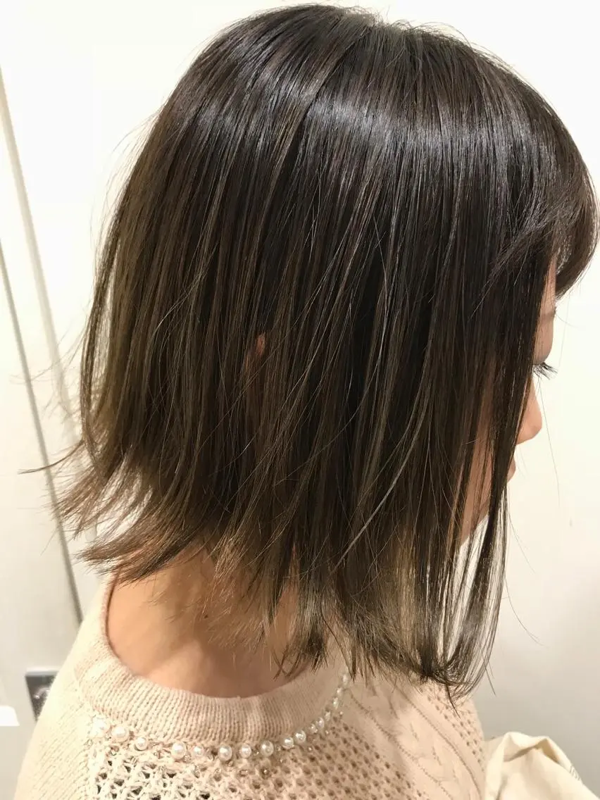 ショート ボブ ハイライト 渋谷ハイトーン/ デザインカラー阿部のヘアスタイル