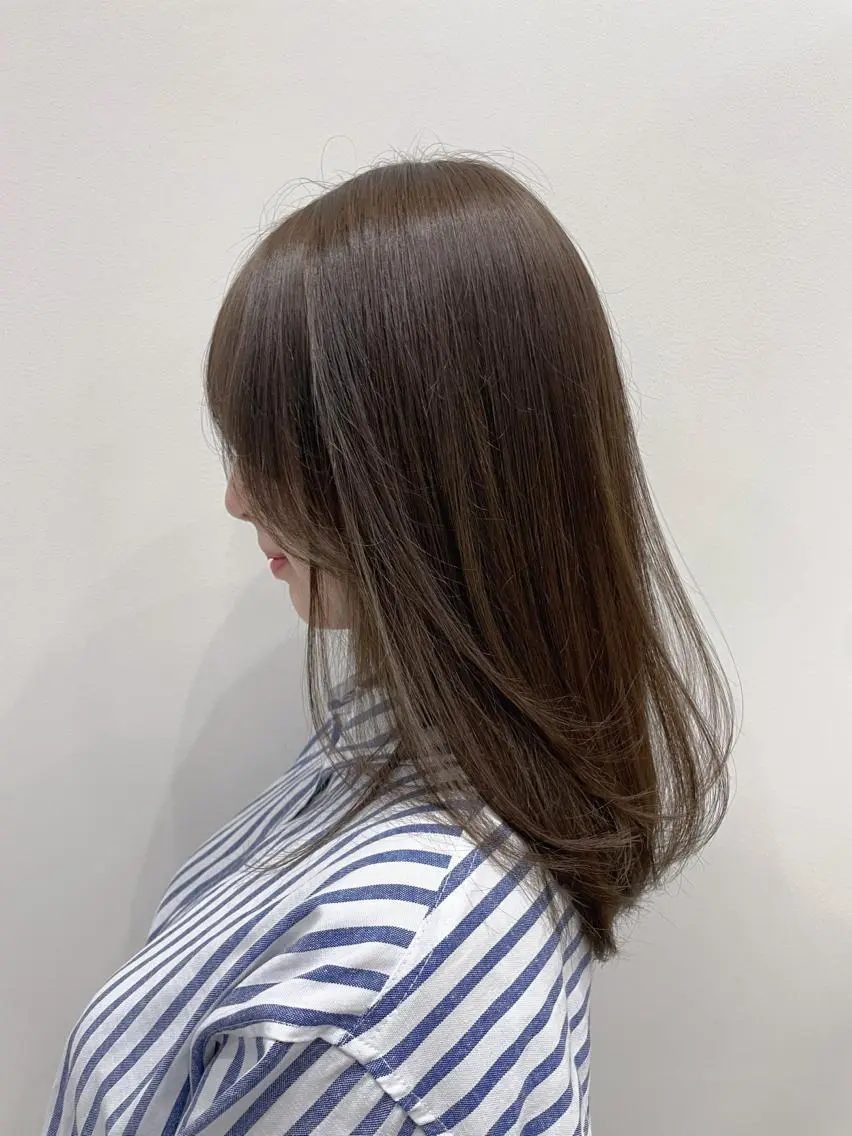 ミディアム レイヤーカット カット ヘアカラー トリートメント 圧倒的モテ艶髪💎 レイヤー💎kanaのヘアスタイル