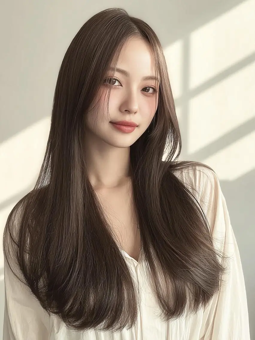 ロング 髪質改善 似合わせカット 小顔カット 縮毛矯正 縮毛・髪質改善🩰 mai🐰ྀི🤍のヘアスタイル