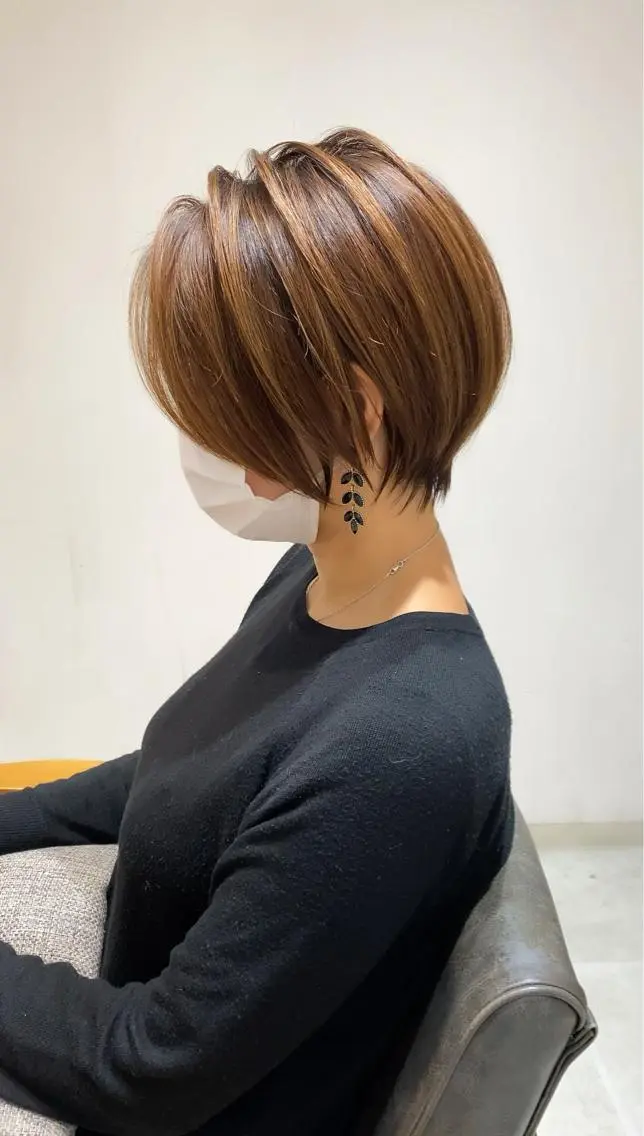 ショート カラー ショートヘア 小顔カット 高橋 昭雄のヘアスタイル