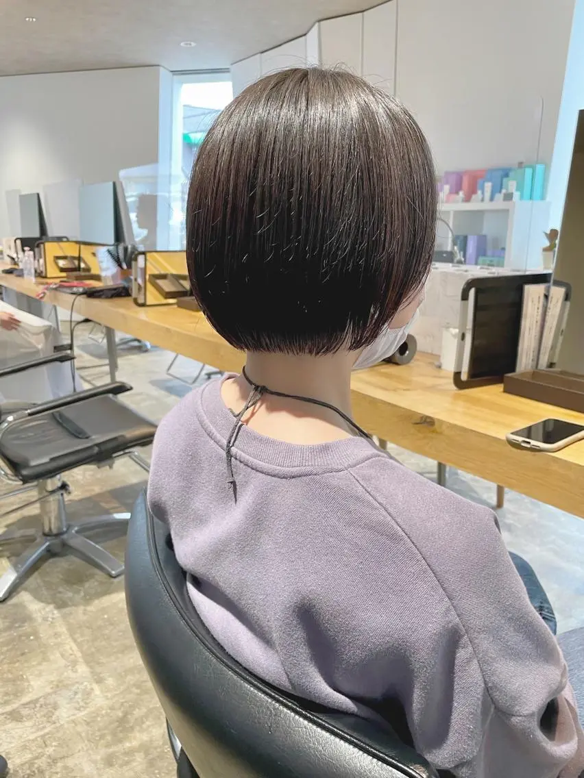 ショート ボブ 新井啓介 宇都宮美容師のヘアスタイル