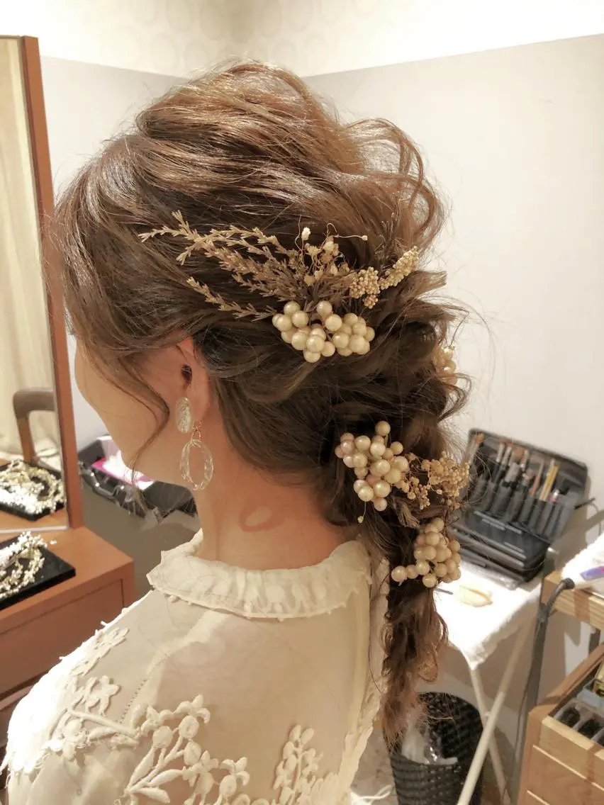 ロング ヘアアレンジ ヘアセット あんざき みわのその他イメージ