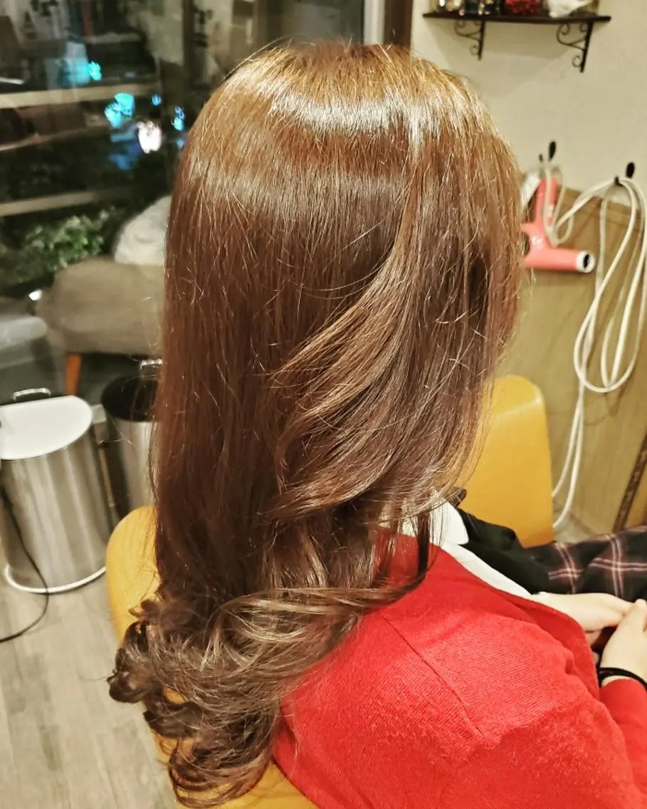 ロング カラー アディクシーカラー 外国人風カラー トリートメント カット ヘアカラー トリートメント spa hair ark 富井直美のヘアスタイル