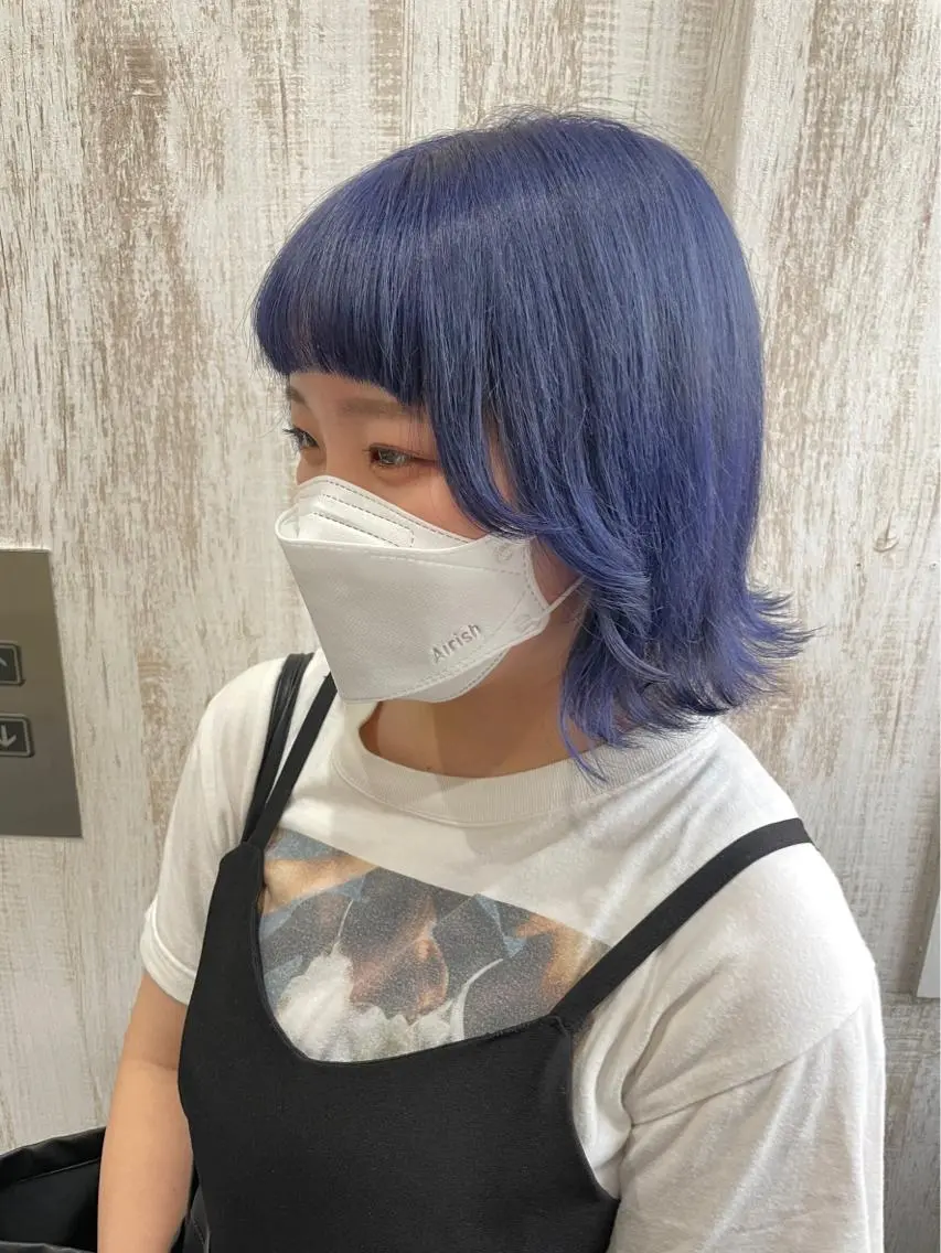 カラー white.梅田 デザインカラー🦄のヘアスタイル