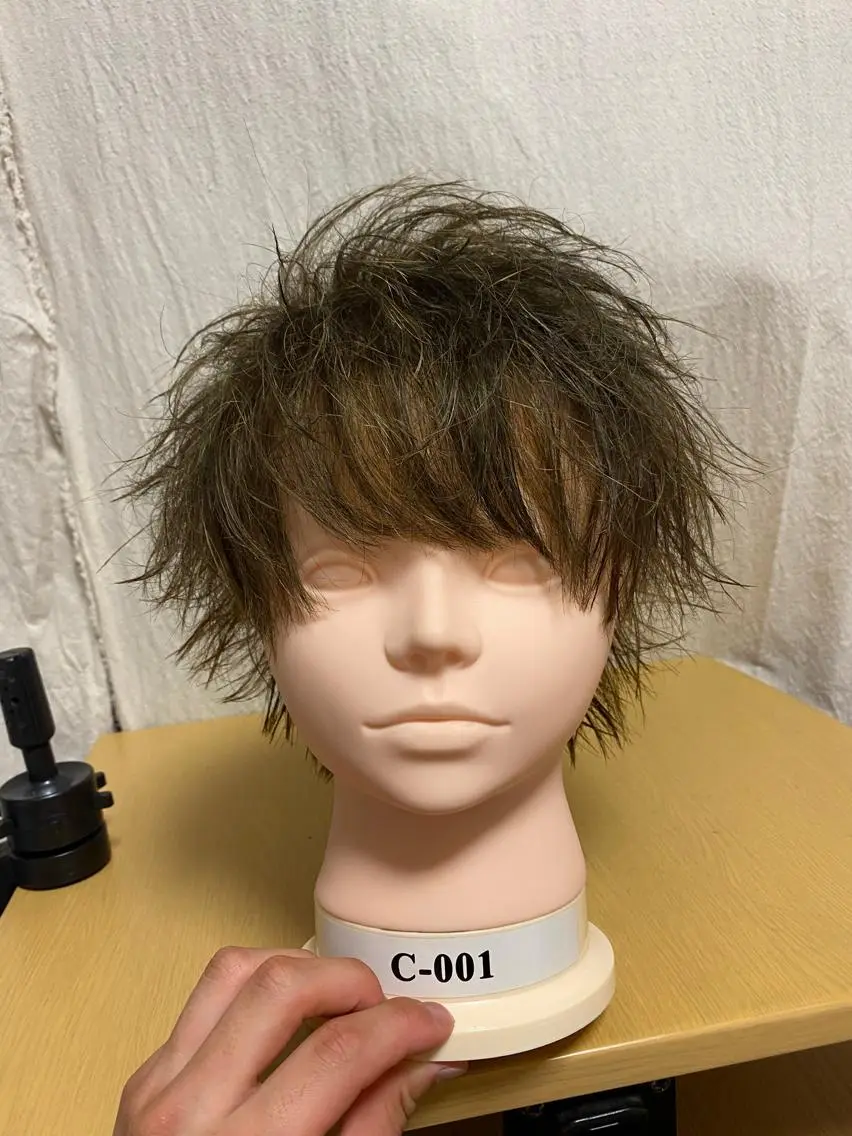 ショート カラー パーマ ヘアアレンジ メンズ キッズ メンズウルフカット ウルフカット メンズ特化 美容師かずまのヘアスタイル